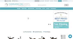 Desktop Screenshot of casablancafanexperts.com
